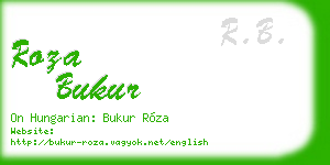 roza bukur business card