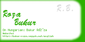 roza bukur business card